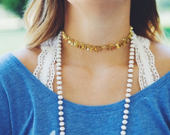 Gold Confetti Choker