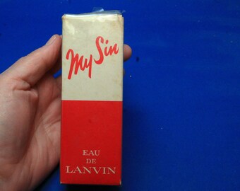 Vintage My Sin Eau De Lanvin Perfume Imported From France NOS Factory Sealed RARE