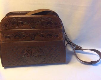 Vintage Tooled Leather Purse