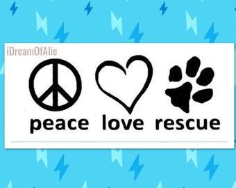 Download Peace love paw | Etsy