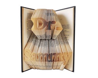 Gift for doctor, PhD Gift, PhD Graduation Gift, Folded Book Art, Office Decor, Doctor Gift, Folded Book Art, Thank you doctor, Dr gifts