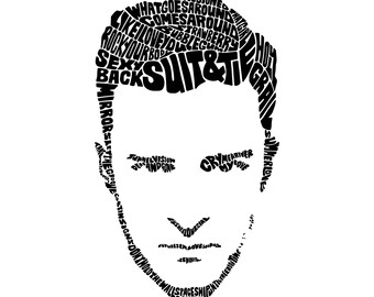 Digi-tizers Justin Timberlake Word Art (SVG Studio V3 JPG)