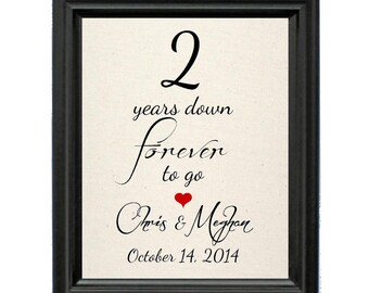 Natural Cotton Anniversary Gift | 2nd Wedding Anniversary Gift | 2 Year Anniversary Gift for Her | 2 Years Down | Together 2 Years | Her Him