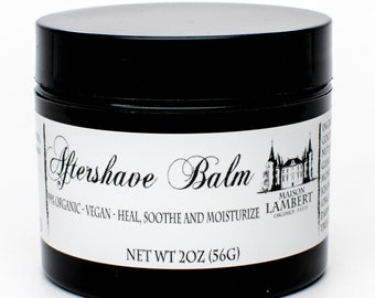 Organic Aftershave Balm - After Shave Balm - Aftershave for Men - Aftershave Lotion - Aftershave Balm for Men - After Shave Balm Men