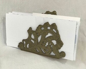Vintage Brass Letter or Napkin Holder