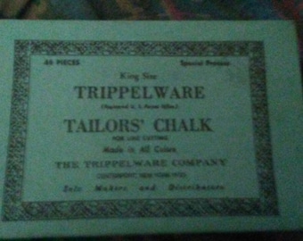 Vintage tripleware tailors chalk brand new in box Centerport New York the tripleware company 48 pieces
