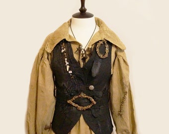 PIRATE VEST for ADULTS/Halloween costume/vest for woman/Jack Sparrow/pirates of the Caribbean/Pirate/Captain Hook/ Pirate Birthday