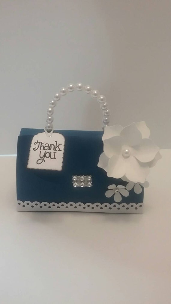 10 PC Sweet 16 Gift Box Paper Pursebridal Shower Favor Box