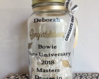 Graduation mason jar | Etsy
