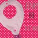 BINKY BIB - 8x12 hoop - In The Hoop - Machine Embroidery Design File, digital download