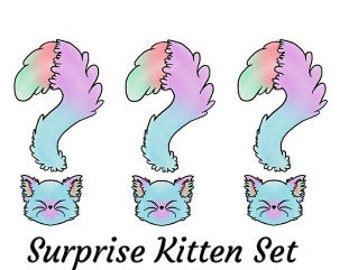 Surprise mystery realistic kitten set - cat ears and tail petplay bdsm kittenplay cosplay neko kawaii pet play