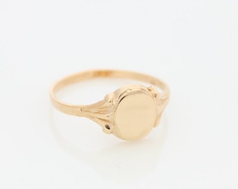Personalized initial ring • Gold signet ring • Custom gold ring • Monogram ring • Name ring • engraved ring • Promise ring
