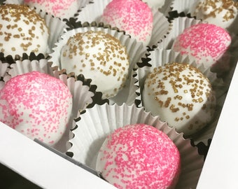 Pink & Gold Cake Bites
