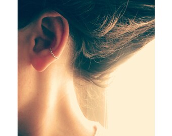 Minimalist Silver Ear Cuff Non Pierced, Conch Earring, Sterling Silver Earring Cuff No Piercing, Fake Conch Ring, Simple Ear Cuff Earrings