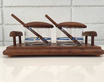GoodWood Teak Double Jam Jar Set