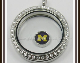 Michigan Floating Charm for Glass Locket / Floating Locket