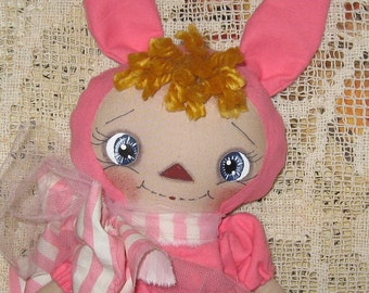 Primitive Raggedy Ann * Easter Bunny Raggedy Annie