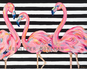 Pretty in Pink Original Painting by Jennifer Moreman