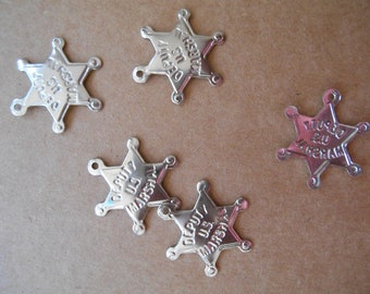 Metal Deputy Marshall Badges - Set of 10