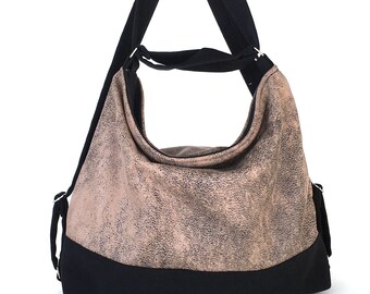 Women backpack, Convertible backpack , Backpack purse , Faux leather shoulder bag ,Shoulder purse, Vegan gifts for her ,Khaki backpack