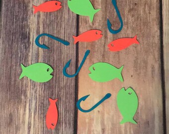 Fishing Confetti. Fishing Party. Boy Party. Fishing. Confetti. Party Supplies. Craft Supplies. Fishing Theme Party. Fishing Birthday