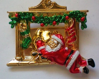 AJC Christmas Santa Pin - 5639