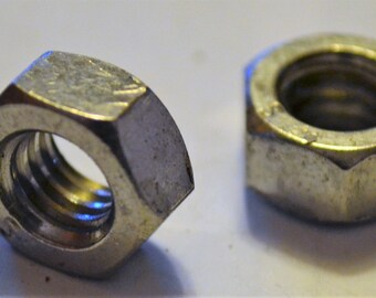 Package of 5/16 x 18 Top Lock Hex Nut, Stainless Steel, Locking, Qty. 250