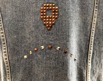 W A Y P O I N T - Custom Studded Denim Jacket