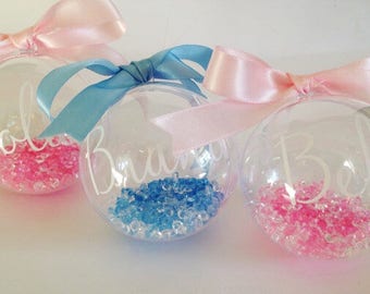 Personalised Bauble - Christmas Bauble - Christmas Decorations - Remembrance Bauble - Perfect Keepsake - Choice of Colours