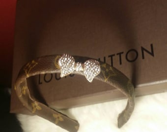 Headband Louis vuitton canvas customized