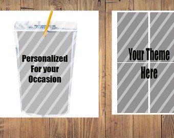 Personalized Capri Sun Juice Labels