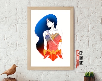 Wonder Woman - (A3) Print