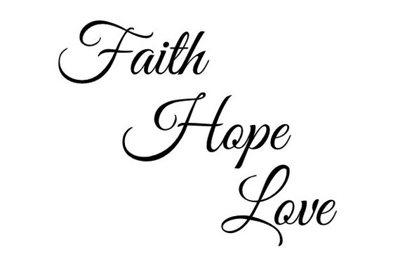 Faith Hope Love Temporary Tattoo Quote tattoo Tattoo