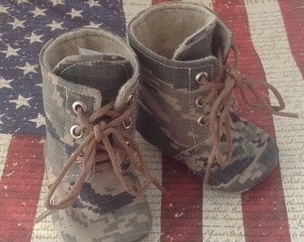 Air Force Baby Combat Boots | Military Camo | Newborn size up to 4T | FREE Shipping in the US