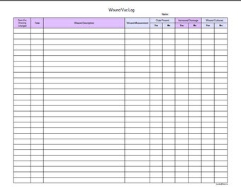 Fillable Fibromyalgia Log / PDF/ Digital Health forms/