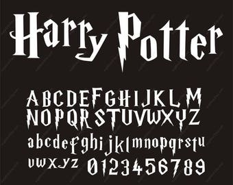 Harry Potter Font SVG Harry Potter Alphabet SVG Harry