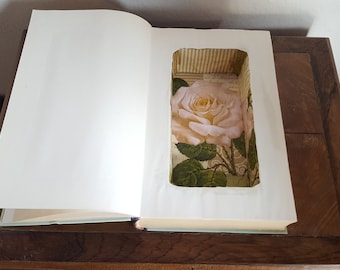 Hollow Book Safe, Jewellery Box, 1st Anniversary Gift, Unique Gift Box, Hollowed Out Book