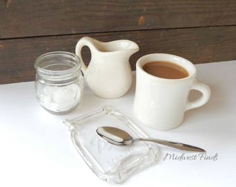 Clear Pint Melted Mason Jar spoon rest, soap dish, ring dish, includes gift box