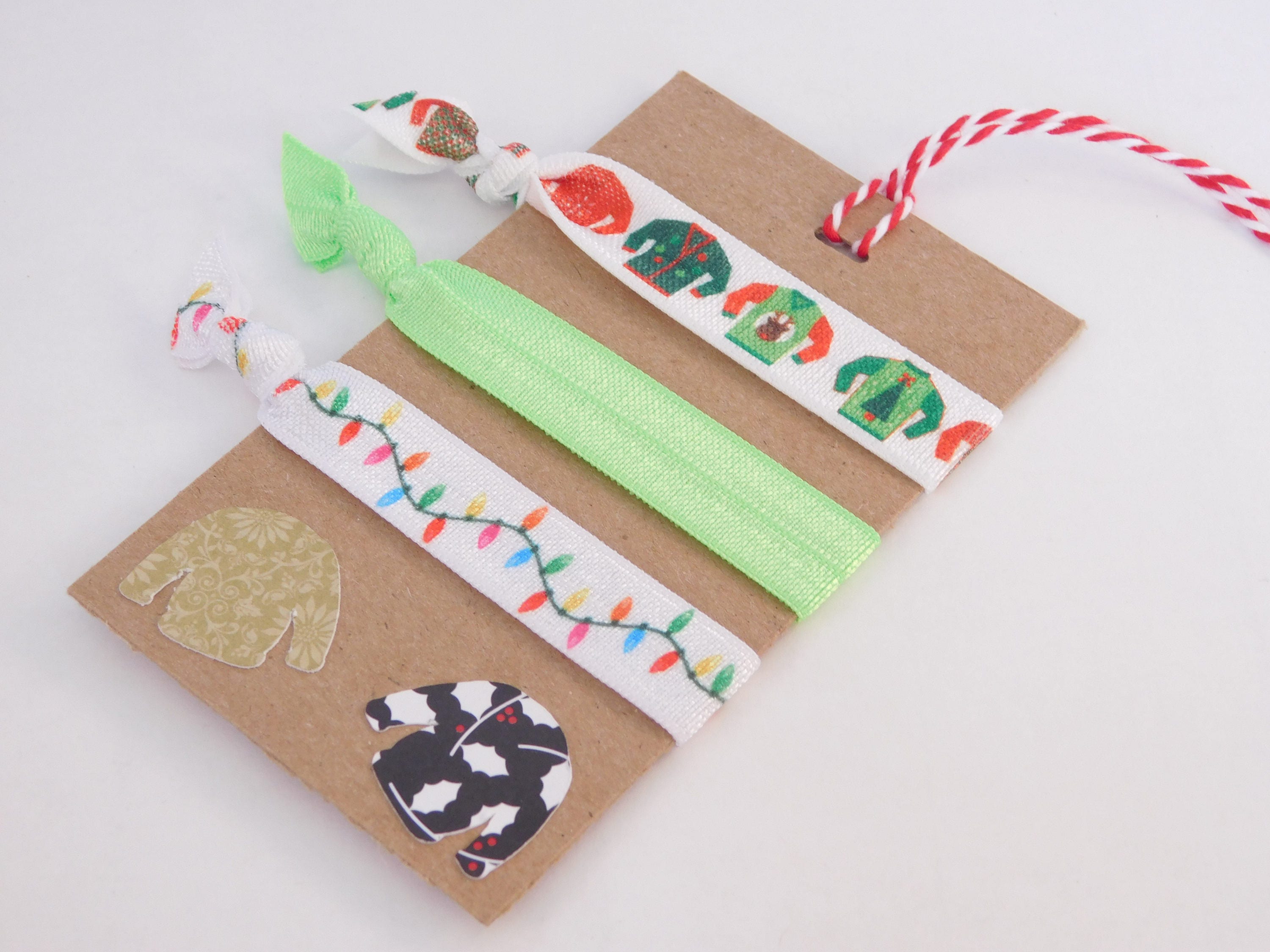 Ugly Sweater Hair Ties Ugly Sweater Party Favors Holiday