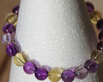 Amethyst and citrine bracelet