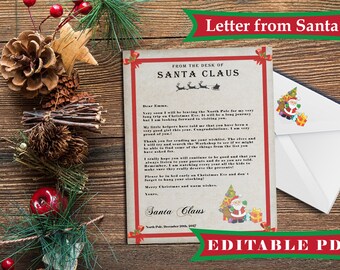 santa stationary template