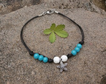 Bracelet De Cheville élégance Océane étoile De Mer - Neuf Avec étiquettes Argenté