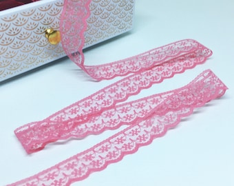 Ribbon lace, guipure Rose 20mm wide