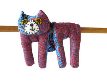 Flat Cat, Hot Cold Rice Bag, Microwave Neck Wrap, Rice Heating Pad, Hot Cold Therapy Pack, Red Blue Black, Cat Lover Gift #1