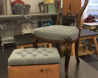 Beautiful Upholstered chair and box