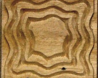 Carved Textile Stamp, African Design, Oshiwa Wood Printing Block, Item 10-23-6