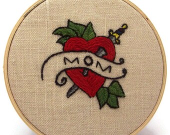 Traditional embroidery kit "Tattoo Heart"
