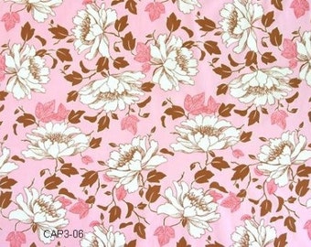 Remnant 17"x44" Amy Butler Fabric - Lotus -Peony Tree - Rosy, soft pink -100% High Quality Cotton