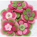 Lottie x12 Felt Flowers Embellishments / Felties / Handmade Flowers / Felt Flower Applique / Felt Embellishments / Felt Die Cuts /FF200