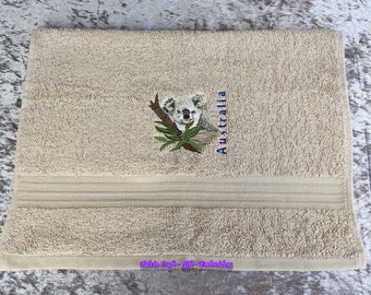 Hand Towel – Koala – Australia – Beige